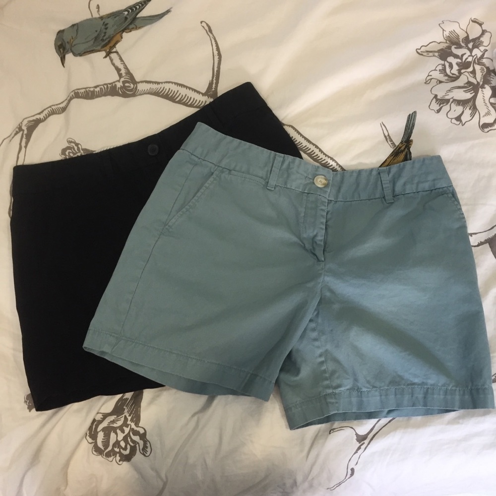 LOFT Black and Light Blue Women’s Shorts (Pair)